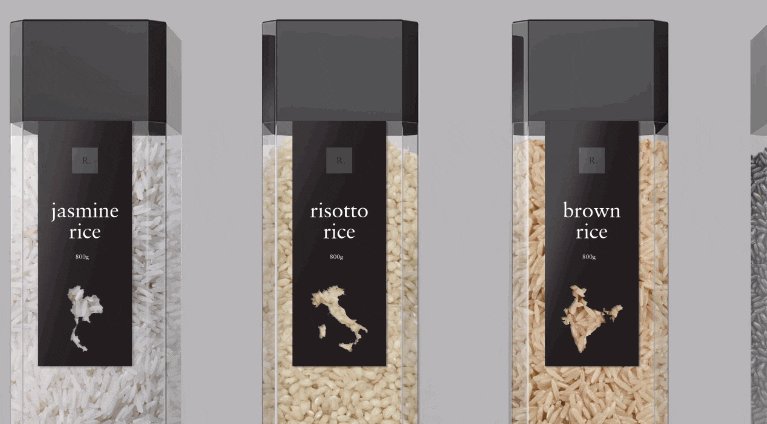 Winning rice packaging design by Dousan Miao 2017 - copyright Dousan Miao